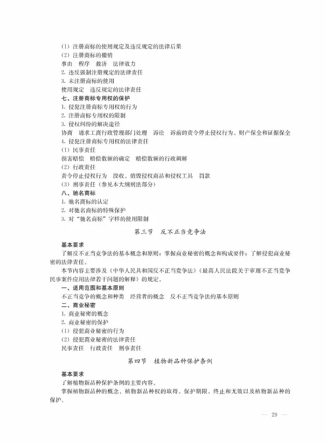 全國(guó)專(zhuān)利代理人資格考試大綱（2017）