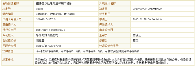 三星VS華為「專利行政糾紛」再起！（附：涉案專利復(fù)審決定書）