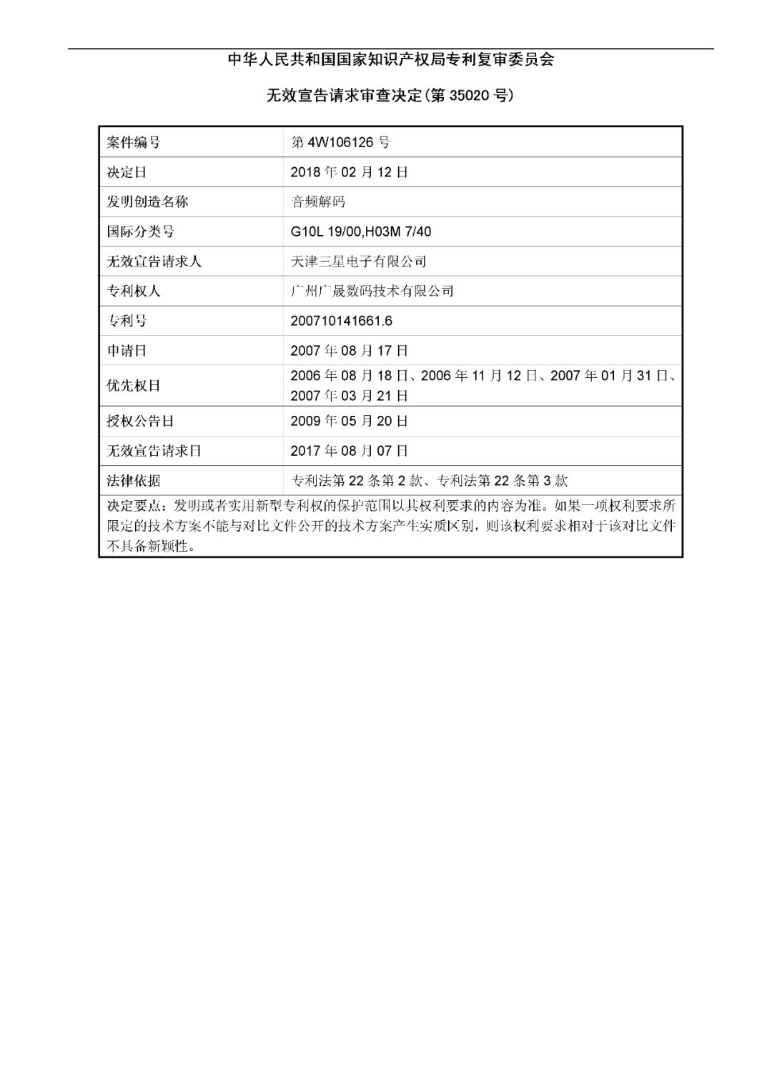 索賠約4億多元！涉案專利卻被全部無(wú)效 （無(wú)效決定書(shū)）