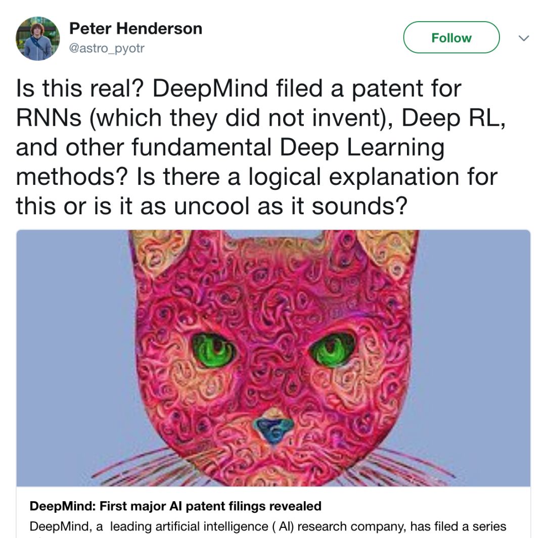 一大波DeepMind專利來襲，AI圈瑟瑟發(fā)抖：連RNN都是你家的？