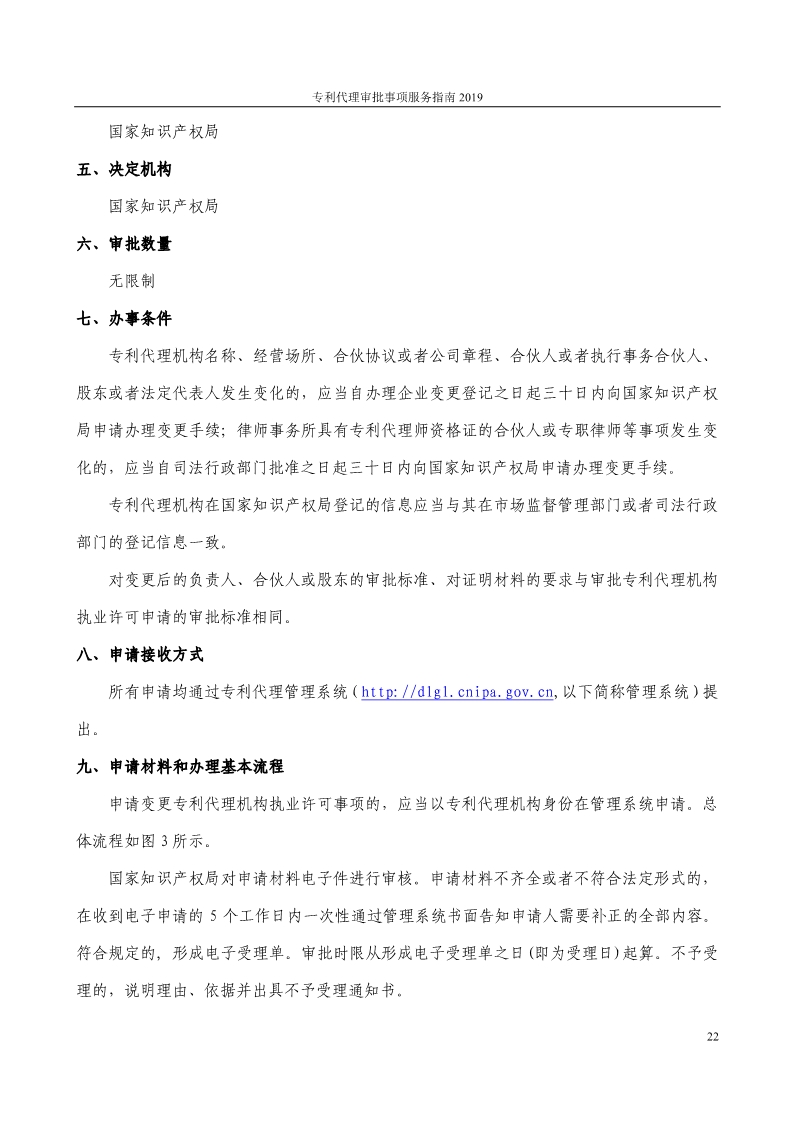 2019最新專利代理審批事項服務指南公布！（5.31起實施）