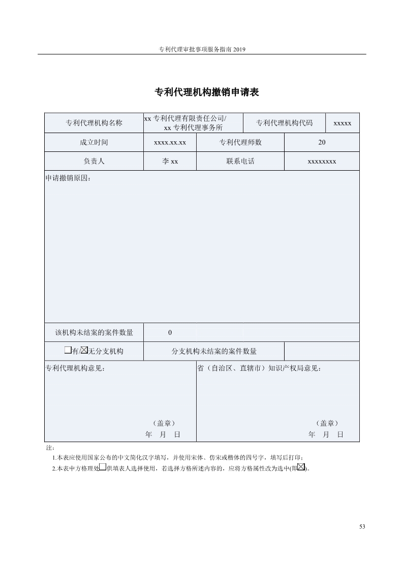 2019最新專利代理審批事項服務指南公布?。?.31起實施）
