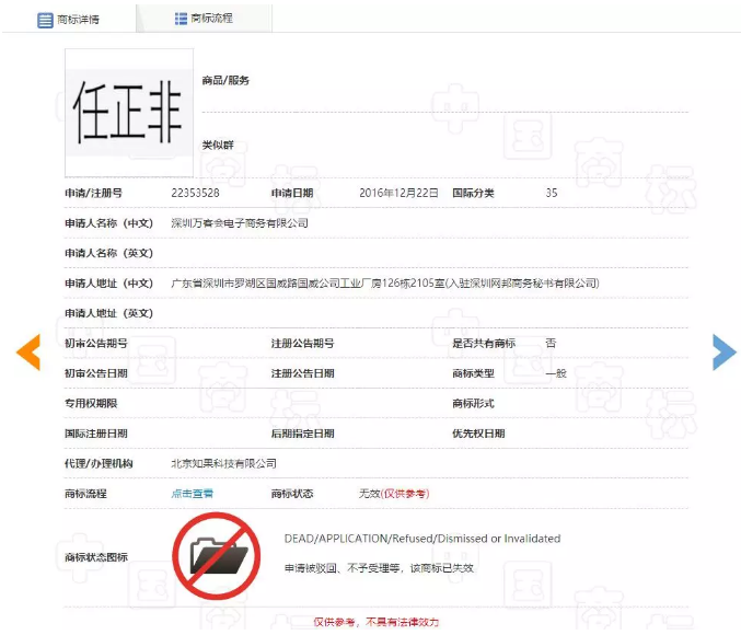 “任正非”、“孟晚舟”姓名被搶注為商標(biāo)？