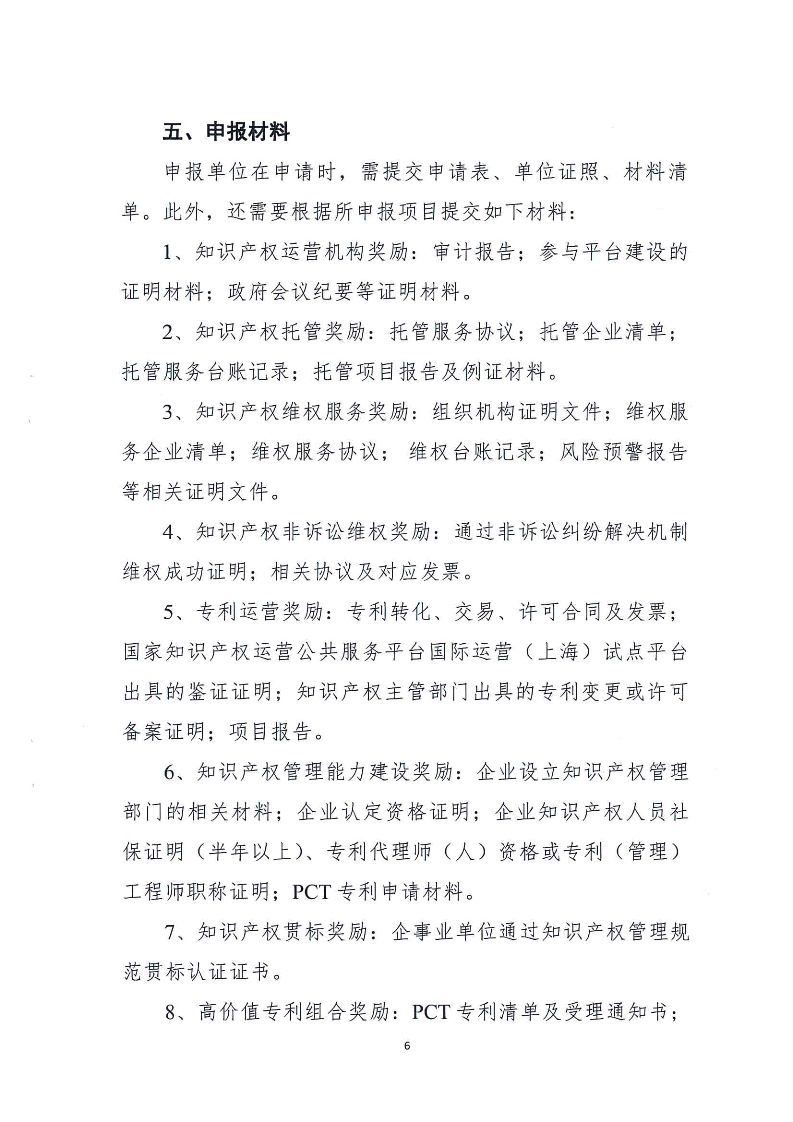 上海市知識產(chǎn)權貫標獎勵政策
