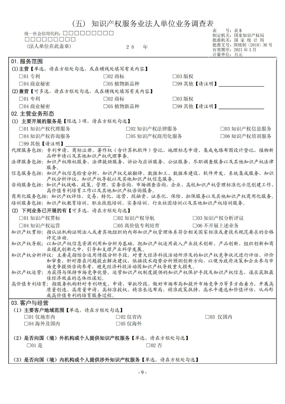 2019年知識(shí)產(chǎn)權(quán)服務(wù)業(yè)統(tǒng)計(jì)調(diào)查工作開始！