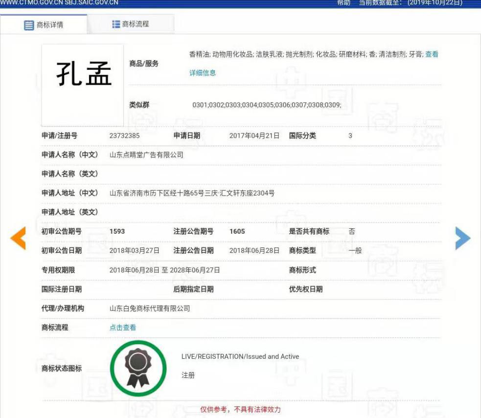 “孔孟”因不良影響被駁回，但這些商標卻成功注冊了？（附商標駁回復審決定書）