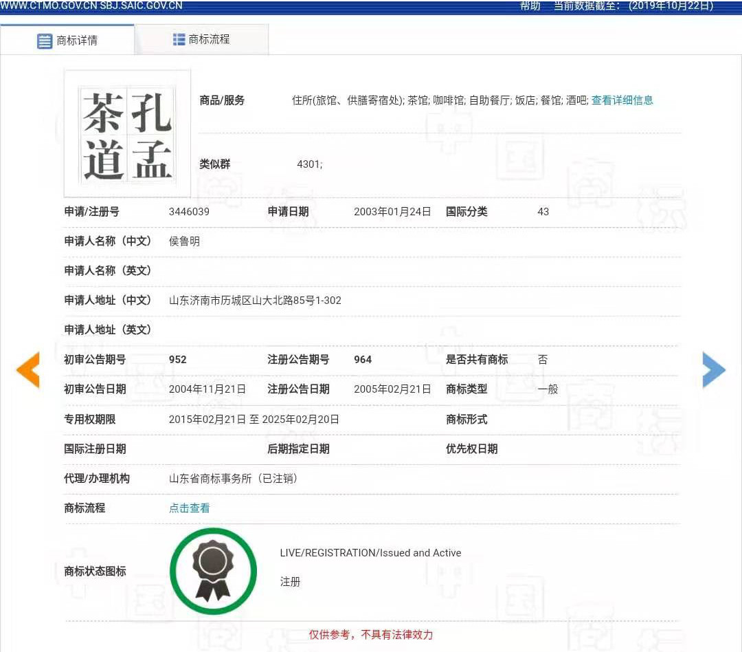 “孔孟”因不良影響被駁回，但這些商標卻成功注冊了？（附商標駁回復審決定書）