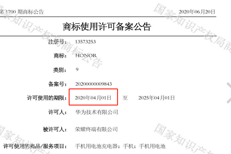 華為出售榮耀官宣！商標早有苗頭，榮耀的知識產權又該如何？