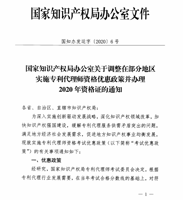 專利代理師資格最新優(yōu)惠政策11個?。▍^(qū)）可享受！
