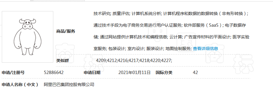 牛年商標牛牪犇了!多家公司申請注冊“?!鄙虡? title=