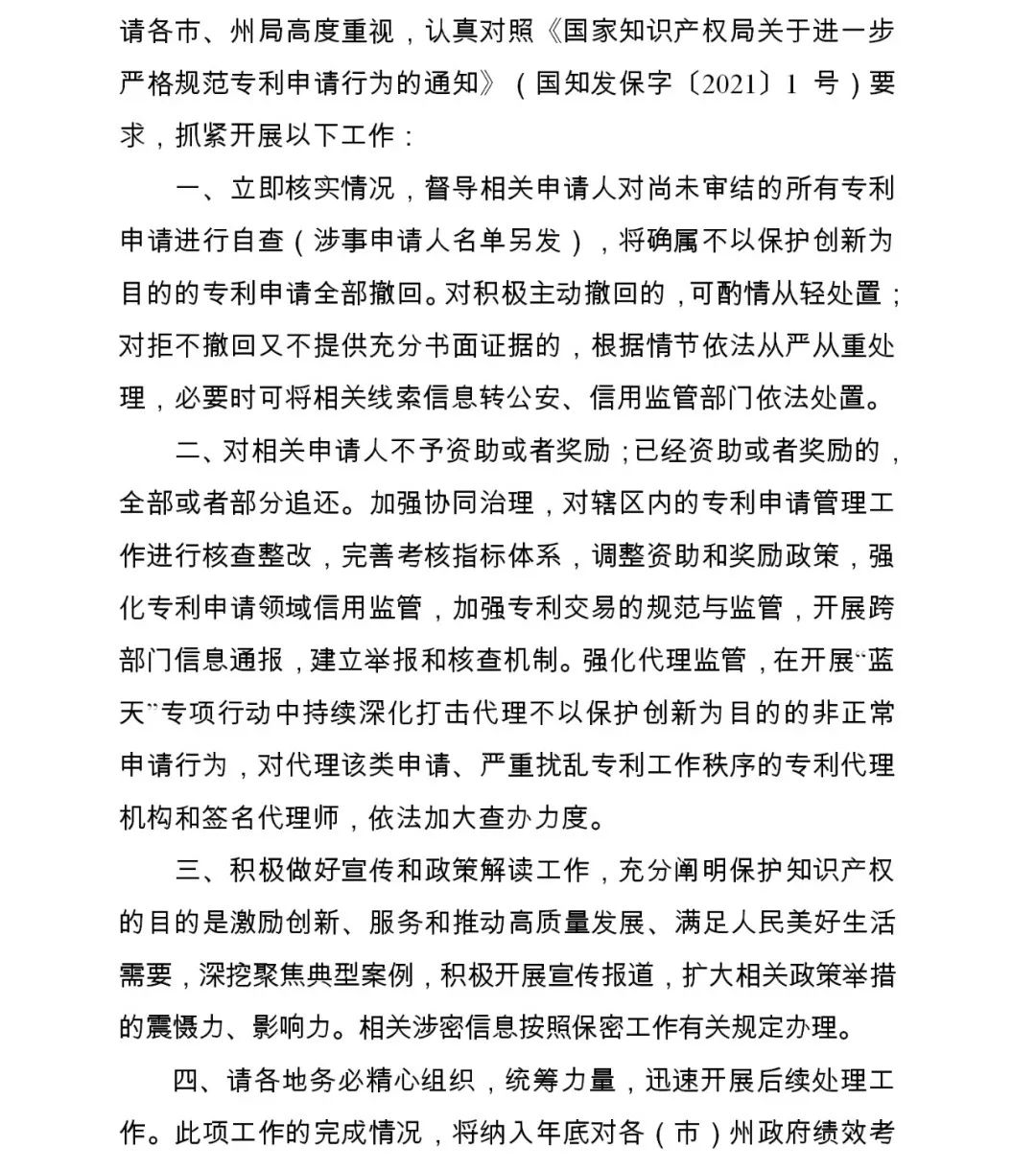 全面嚴查“非正常專利申請”！涉申請人江蘇10495個+ 四川2246個+ 江西946個……