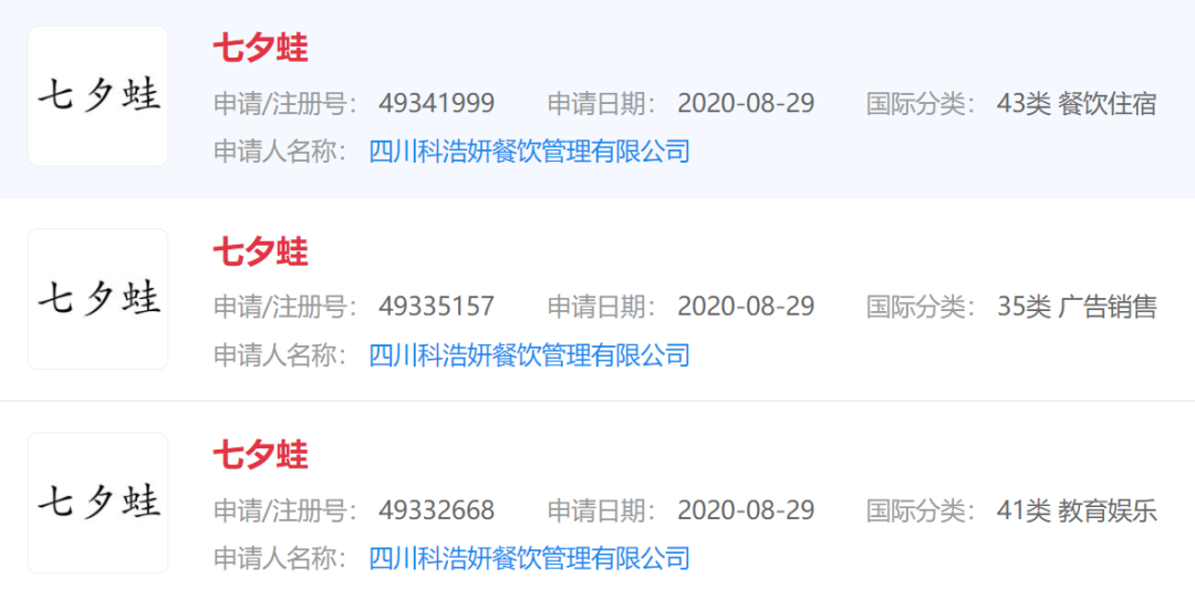 “孤寡蛙”后“不咕鳥(niǎo)”，“七夕”商標(biāo)祝大家節(jié)日快樂(lè)！