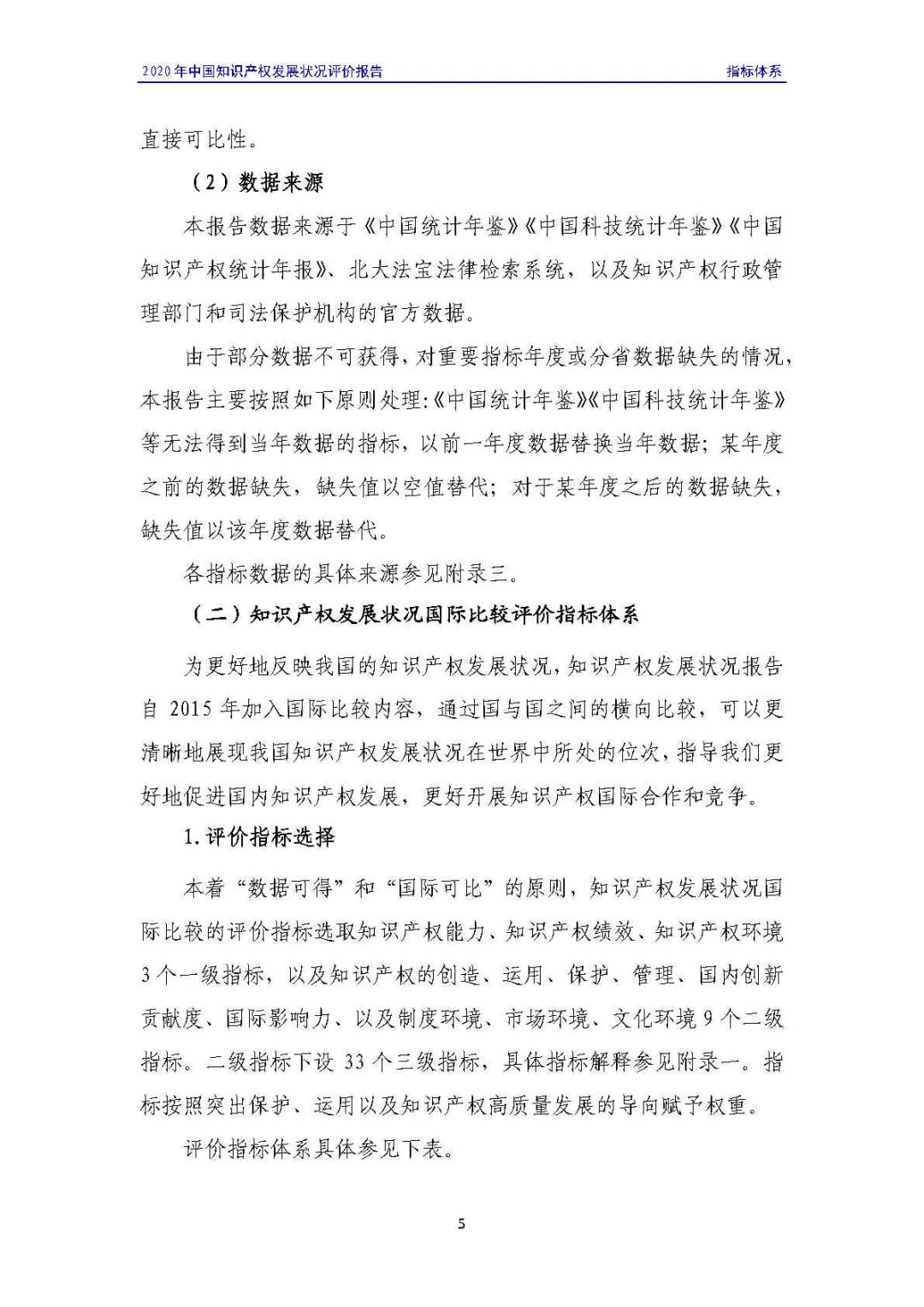 全文 | 《2020年中國知識(shí)產(chǎn)權(quán)發(fā)展?fàn)顩r評(píng)價(jià)報(bào)告》發(fā)布！