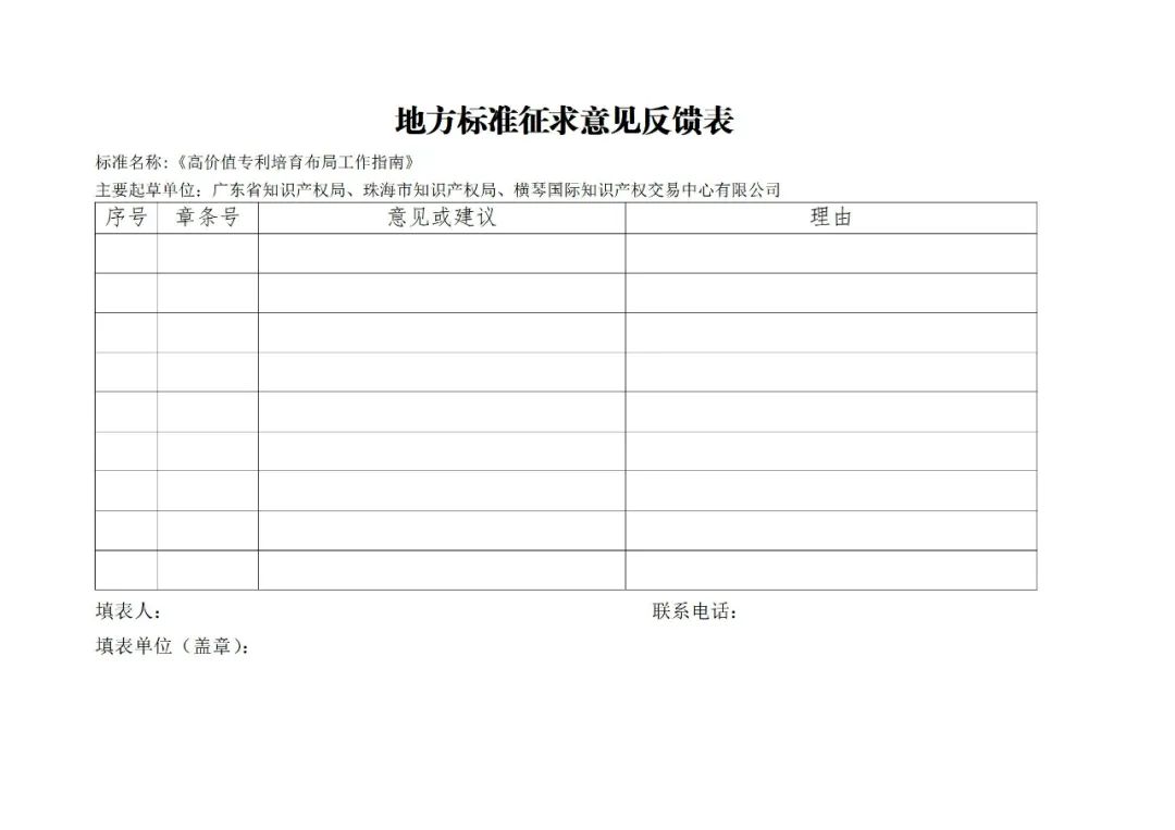 《高價(jià)值專(zhuān)利培育布局工作指南 （征求意見(jiàn)稿）》全文發(fā)布！