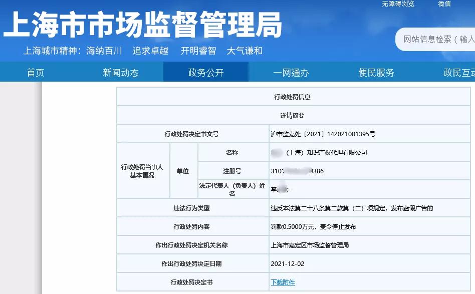 因非正常專利申請(qǐng)/擅自開展專利代理業(yè)務(wù)/虛假宣傳，4家知識(shí)產(chǎn)權(quán)機(jī)構(gòu)被罰！