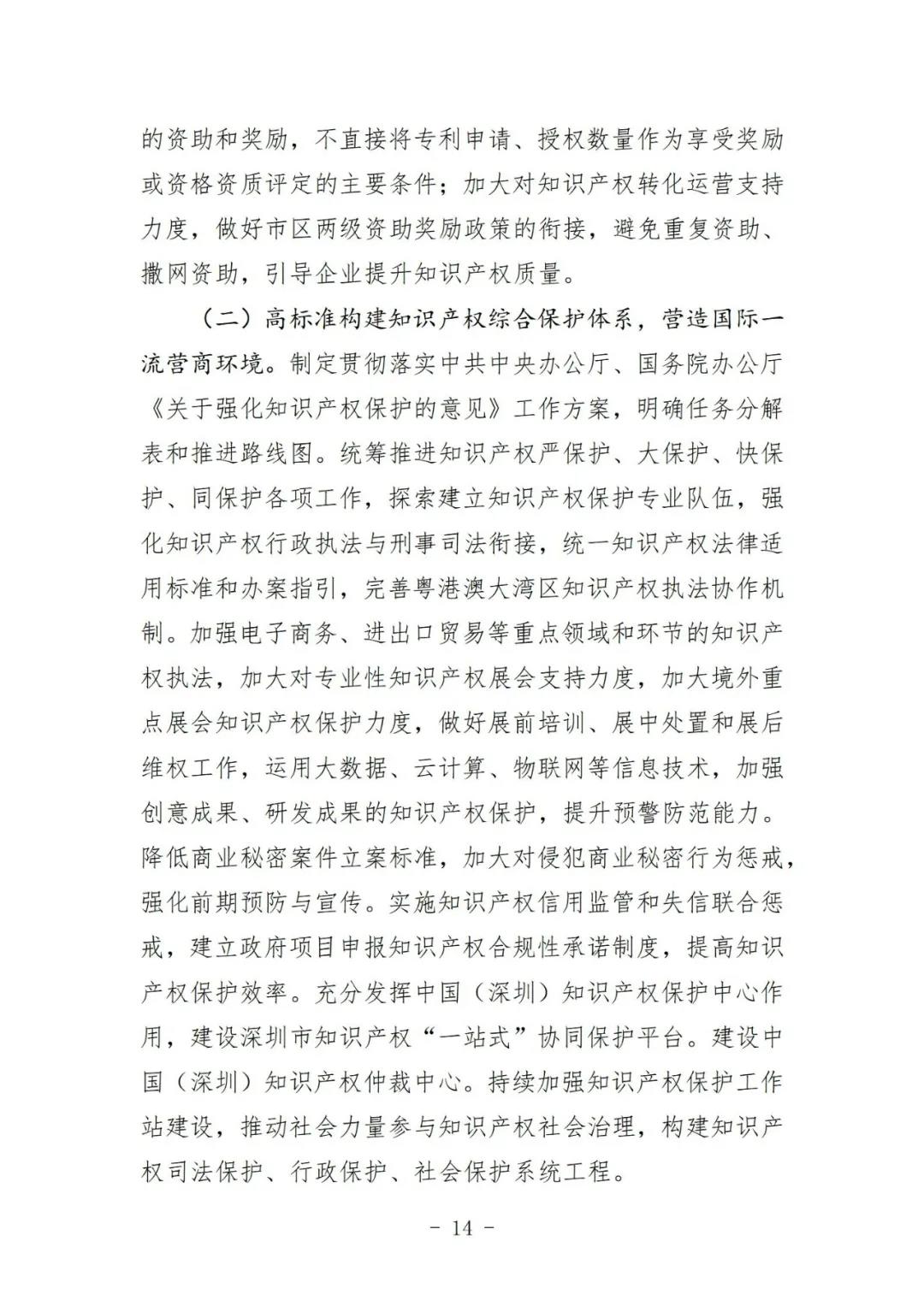 《深圳市知識產(chǎn)權(quán)保護和運用“十四五”規(guī)劃》全文發(fā)布！