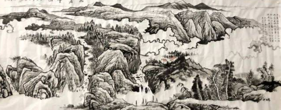 山河藏筆下，壯志隱帛中—— 書(shū)畫(huà)名家戴俠寫(xiě)意山水作品欣賞