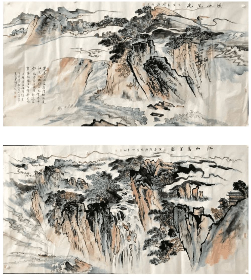 山河藏筆下，壯志隱帛中—— 書(shū)畫(huà)名家戴俠寫(xiě)意山水作品欣賞