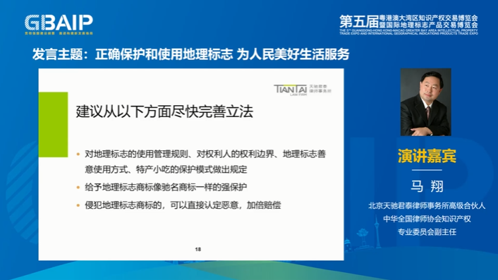 聚焦全球地理標(biāo)志熱點(diǎn)，打造國(guó)際高端對(duì)話(huà)交流平臺(tái)——第五屆知交會(huì)暨地博會(huì)“灣區(qū)地理標(biāo)志國(guó)際論壇”成功舉辦