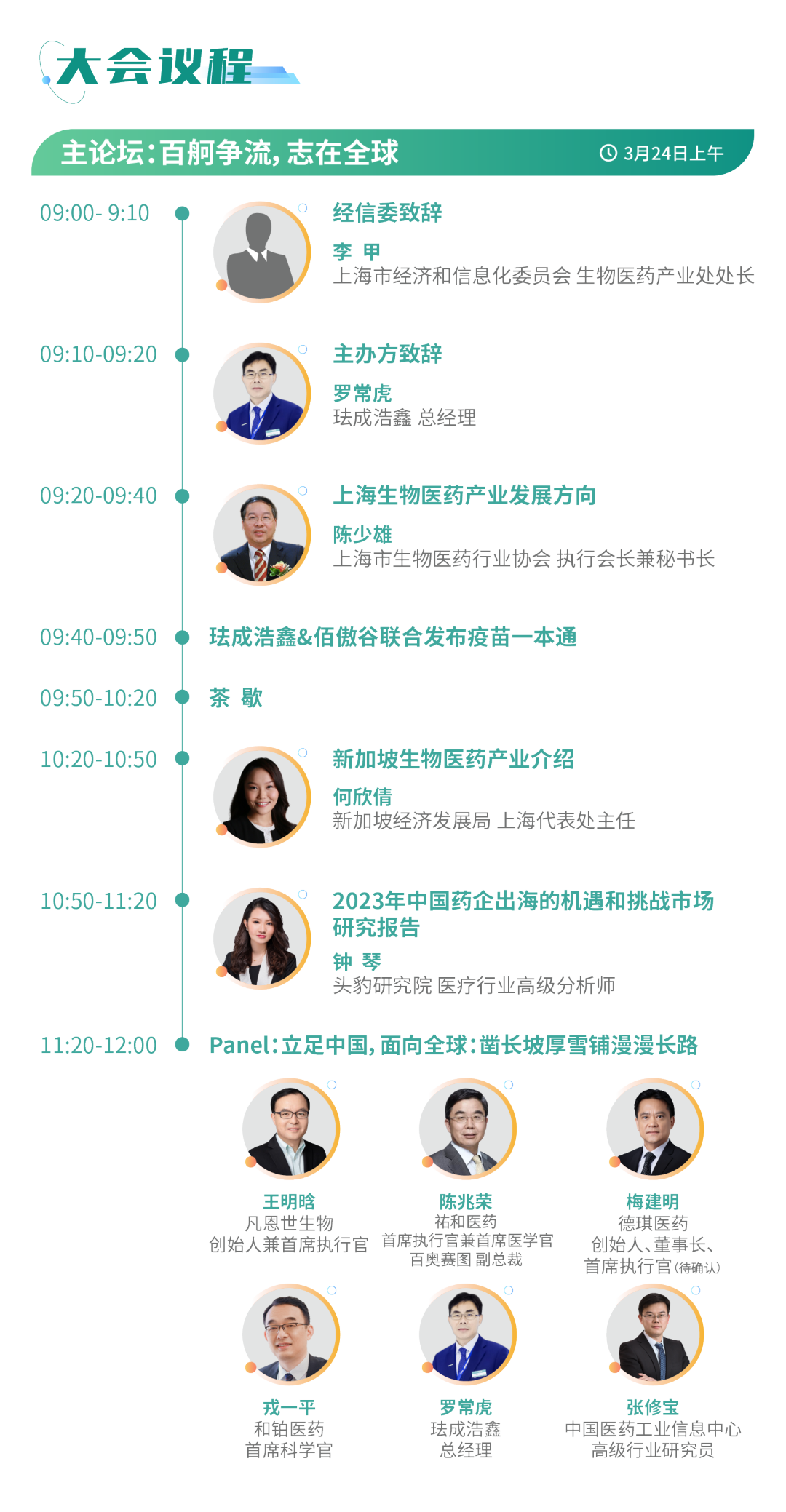 最新議程 | 聚焦創(chuàng)新出海 助推數(shù)智工藝發(fā)展！藥企、CRO/CDMO、資本和駐外使館等百余家企業(yè)參會