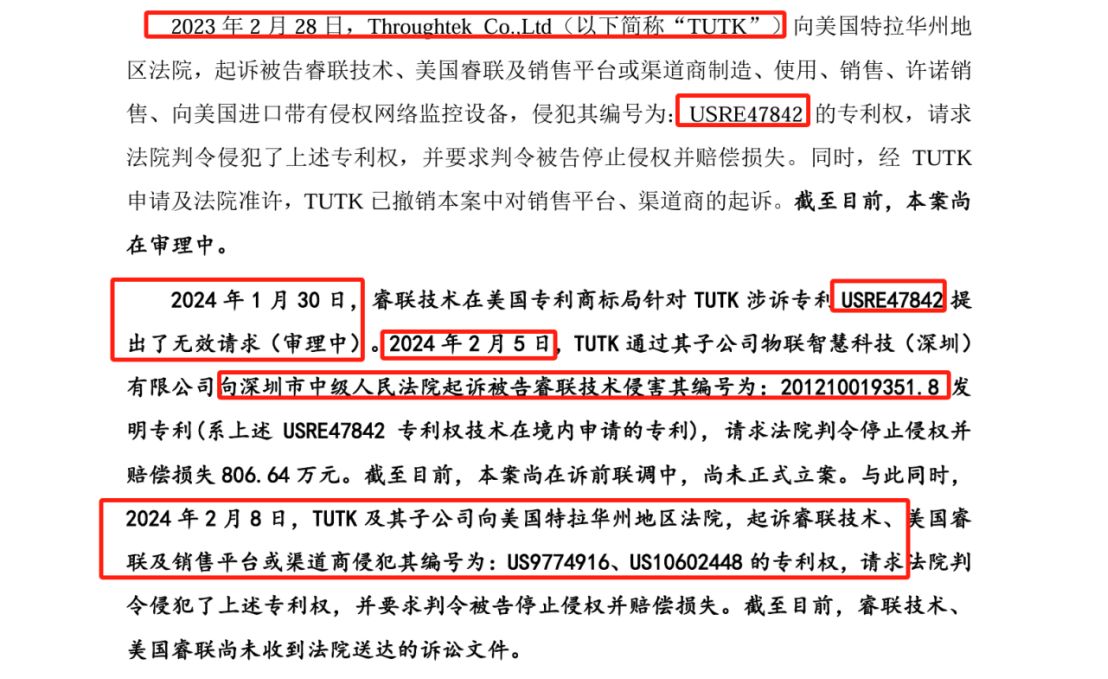 這家公司IPO沖刺：中美四起未決訴訟，國內(nèi)訴訟涉案806萬