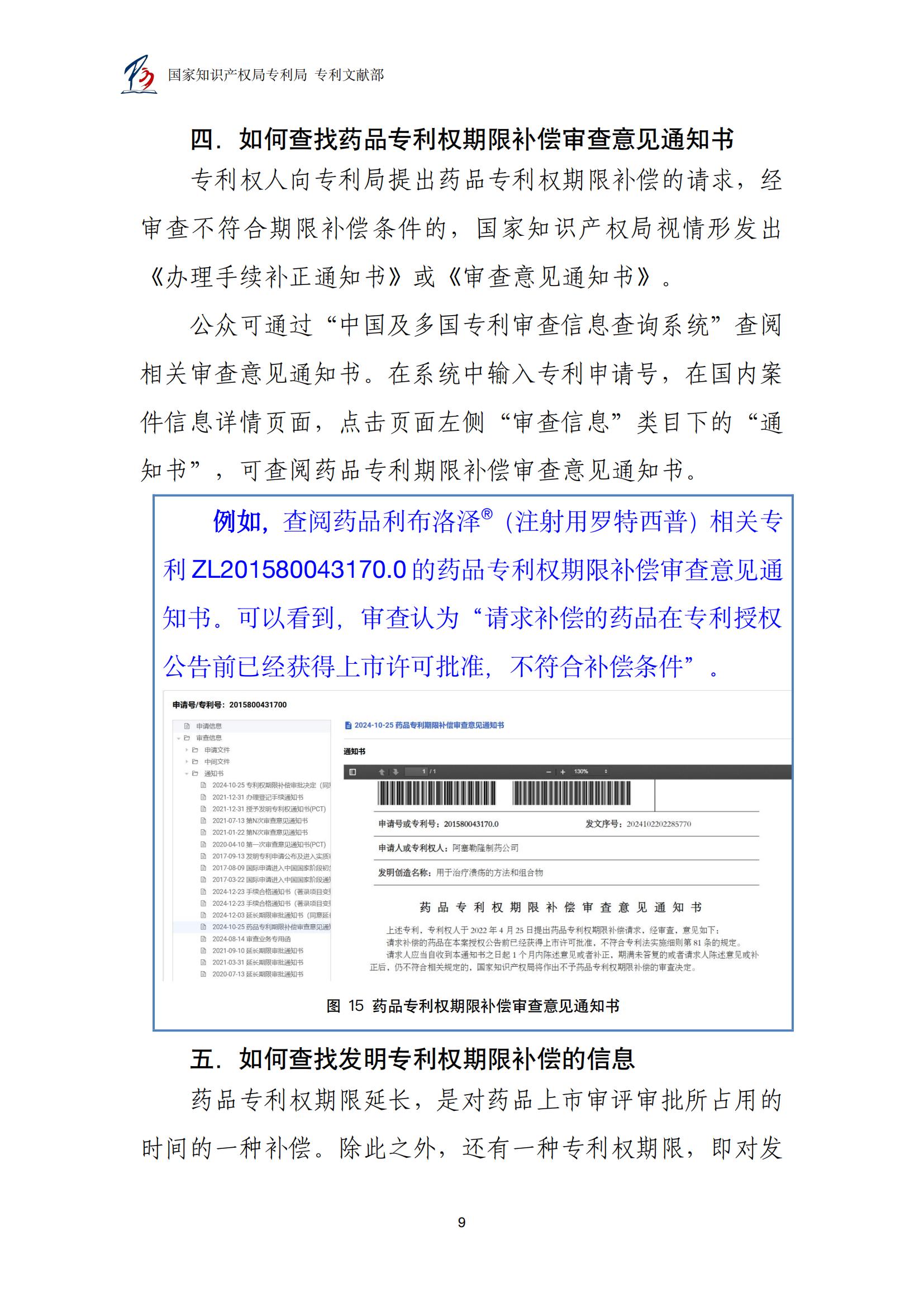各國藥品專利權(quán)期限延長信息查詢匯編_09
